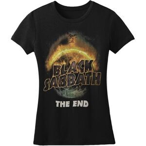 Black Sabbath Womens/Ladies The End T-Shirt / Black